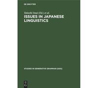 Issues In Japanese Linguistics
