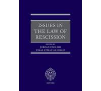 Issues in the Law of Rescission