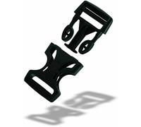 ISTA TOOLS Boucle enfichable pour sangle, sac à dos, boucle enfichable, noir, 35 mm
