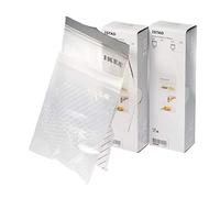 ISTAD 2 x Paquets IKEA Lot de 100 Sacs congélation refermables Blanc 50 Sacs 1,2 l 50 Sacs 2,5 l. Gris