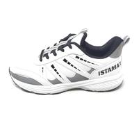 Istamax Chaussures garçon IMAA3819 couleur blanche à lacets anti-pronation et anti-torsion Semelle amovible