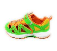 Istamax IMCA3814 Chaussures de sport ouvertes, maille respirante, bleu royal et jaune néon,déchiré, Jaune et vert, 35 EU