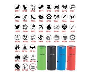 iStampStore Petit tampon fidèle, auto-encreur personnalisé, mini tampon de carte de fidélité - 15 choix de couleurs