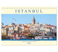 Istanbul - die Stadt zwischen zwei Welten (Tischkalender 2026 DIN A5 quer), CALVENDO Monatskalender: fotografische Impressionen aus der Hauptstadt der Türkei