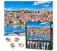 Istanbul Paysage urbain Puzzle 1000 pièces pour Adultes, Puzzles 1000 Pièces Difficile et Difficile Turquie Skyline, 27,5 x 19,7 Pouces Puzzle Familial Soirée de Jeu & Décor À La Maison (Série Europe)