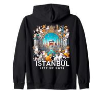 Istanbul, Turquie - City of Cats - Amis des Chats Edition 3 Sweat à Capuche