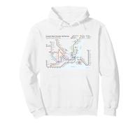 Istanbul Turquie Train Railway - Carte de l'itinéraire Souvenir Sweat à Capuche