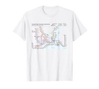 Istanbul Turquie Train Railway - Carte de l'itinéraire Souvenir T-Shirt