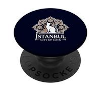 Istanbul Ville des Chats Patrimoine Turc Hagia Sophia Turquie PopSockets PopGrip Adhésif