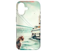 Istanbul Ville, Turquie - Chats errants et Bateaux Coque pour iPhone 17