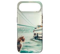 Istanbul Ville, Turquie - Chats errants et Bateaux Coque pour iPhone Air