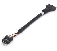 ISTARCOMPUTER Cable Interne USB 3.0 vers USB 2.0 - Connecteur Femelle 19 Broches USB 3.0 vers Connecteur Mâle 9 Broches USB 2.0 pour Carte Mère