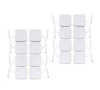 iStim 16 Électrodes TENS Auto-Adhésives 5x5 cm - Douces, Réutilisables, Compatibles Electrostimulateur TENS/EMS, Connecteur 2 mm - Soulagement Douleur, Stimulation Musculaire, Électrothérapie