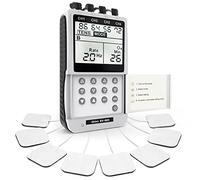 iSTIM EV-805 Électrostimulateur Musculaire TENS/EMS 4 Canaux - Appareil Portable Certifié avec 16 Électrodes Réutilisables pour Douleur et Maux de Dos, Stimulation Musculaire