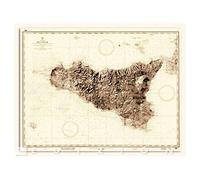 Istituto Idrografico Carte Historique De La Sicile