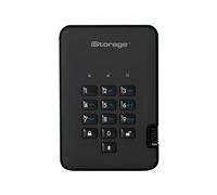 iStorage Disque dur externe diskAshur² chiffré 3 To USB 3.1 Gen1 AES-256 FIPS197 TAA Noir fantôme