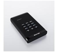 iStorage diskAshur³ - Disque dur - chiffré - 1 To - externe (portable) - USB 3.2 Gen 1 - 256-bit AES-CBC, 256-bit AES-XTS, AES-ECB, FIPS 140-3 Level 3 - diamant noir - Conformité TAA