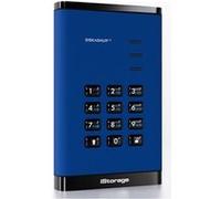 iStorage diskAshur³ - Disque dur - chiffré - 2 To - externe (portable) - USB 3.2 Gen 1 - 256-bit AES-CBC, 256-bit AES-XTS, AES-ECB, FIPS 140-3 Level 3 - bleu saphir - Conformité TAA Bleu saphir G