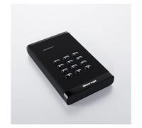 iStorage diskAshur³ - Disque dur - chiffré - 5 To - externe (portable) - USB 3.2 Gen 1 - 256-bit AES-CBC, 256-bit AES-XTS, AES-ECB, FIPS 140-3 Level 3 - diamant noir - Conformité TAA