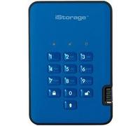 iStorage diskAshur² - Disque dur - chiffré - 500 Go - externe (portable) - USB 3.1 Gen 1 - 5400 tours/min - mémoire tampon : 8 Mo - AES 256 bits, FIPS 197 - Bleu océan - Conformité TAA Bleu océan, Ble