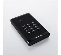 iStorage diskAshur³ - Disque dur - chiffré - 500 Go - externe (portable) - USB 3.2 Gen 1 - 256-bit AES-CBC, 256-bit AES-XTS, AES-ECB, FIPS 140-3 Level 3 - diamant noir - Conformité TAA Diamant noir G