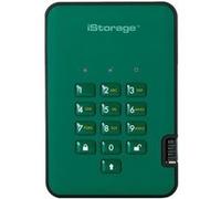 iStorage diskAshur² - Disque SSD - chiffré - 256 Go - externe (portable) - USB 3.1 - FIPS 197, 256-bit AES-XTS - vert anglais - Conformité TAA Green G
