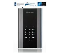 iStorage diskAshur DT² - Disque dur - chiffré - 3 To - externe (portable) - USB 3.1 - FIPS 197, SHA 256 bits, 256-bit AES-XTS - Conformité TAA G