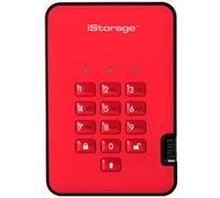 iStorage diskAshur² - SSD - chiffré - 1 To - externe (portable) - USB 3.2 - 256-bit AES-XTS, FIPS 197 PUB - rouge passion - Conformité TAA