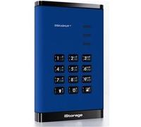 iStorage diskAshur³ - SSD - chiffré - 2 To - externe (portable) - USB 3.2 Gen 1 - 256-bit AES-CBC, 256-bit AES-XTS, AES-ECB, FIPS 140-3 Level 3 - bleu saphir - Conformité TAA Bleu, Bleu saphir