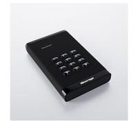 iStorage diskAshur³ - SSD - chiffré - 4 To - externe (portable) - USB 3.2 Gen 1 - 256-bit AES-CBC, 256-bit AES-XTS, AES-ECB, FIPS 140-3 Level 3 - diamant noir - Conformité TAA