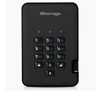 iStorage diskAshur2 SSD 128Go Noir - Disque SSD portable sécurisé - Protégé par mot de passe - Résistant à la poussière et à l'eau - Cryptage matériel
