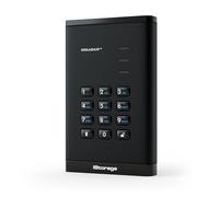 iStorage DiskAshur3 SSD 2 to Noir - Disque SSD Portable sécurisé - Protection par Mot de Passe - Résistant à la poussière et à l'eau - Chiffrement matériel