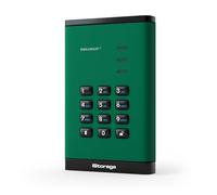 iStorage Disque Dur SSD 4 to Vert - Disque SSD Portable sécurisé - Protégé par Mot de Passe - Résistant à la poussière et à l'eau - Chiffrement matériel