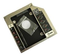 ISTOVO 1 Ordinateur Portable avec Lecteur Optique Intégré 2,5 Pouces Mécanique Support De Disque SSD Haute Performance, Noir (9,5 Mm)