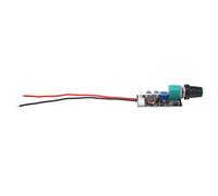 ISTOVO 1 Pièce DC 5V 12V Contrôleur de Vitesse de Ventilateur PWM Réglable PC + Interrupteur à Bouton en Métal Régulateur de Vitesse de Ventilateur 2/3 Fils Réduction Du Bruit Peut Être Arrêté