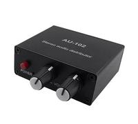 ISTOVO 1 Pièce Distributeur Audio Mélangeur Audio Stéréo Répartiteur Multicanal pour Amplificateur de Puissance Audio Actif