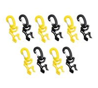 ISTOVO 10 Paquets Clip de Tuyau de Plongée Clip de Support de Tuyau de Plongée, Double BCD Support de Tuyau de Plongée avec Boucle à Mousqueton