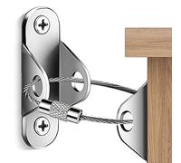 ISTOVO 10 PCS Ancrage de Meuble Anti-Basculement Ancrage de Meuble pour Meuble Commode Mur Ancrage de Sécurité Fixation de Meuble Mur B