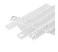 ISTOVO 10 Pièce/Ensemble Règle D'Argile Acrylique Poterie Polymère Argile Règle D'Épaisseur Rouleau Guide Rail Bricolage Boucles D'Oreilles Outil de Fabrication de