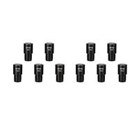 ISTOVO 10 Pièces 10X Oculaire de Microscope Grand Angle Adaptateur de Lentilles Optiques Champ 18mm Lentille Oculaire Professionnelle Standard