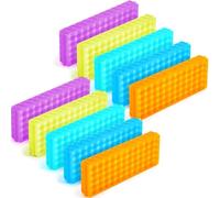 ISTOVO 10 Pièces Support de Tube de Microcentrifugeuse Support de Tube à Essai en Polypropylène Double pour Tube de 0,5 ML à 2 ML, 60 Trous Chacun, 5 Couleurs