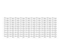 ISTOVO 100 Pcs de PêChe Crochet Snap de PêChe Pivot Snap Ligne de Crochet Connecteur Carp de PêChe S'Attaquer L-15Mm