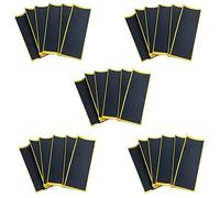 ISTOVO 100 Pièces Séries/Lot Noir Touche Pont Uncut Bande Autocollants Noir Mousse Grip Bande Autocollants 38mm x 110mm