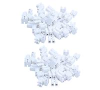 ISTOVO 100PCS CH2 Spring Quick Wire Connector Cable Clamp Terminal Block Connector pour LED Strip Light