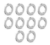 ISTOVO 10pcs M5 Bicycle Titanium Flat Lave-Glace Boulons de Vélo Universels Joint 5 mm Mountain Road Spaceur Bol Titanium