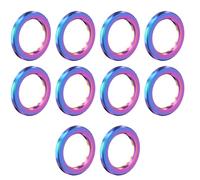 ISTOVO 10pcs M6 Bicycle Titanium Flat Washer M6 Bolds UNIVELLES SPACEURS Joints pour 6MM MOURTAINS et Voie Rot