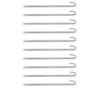 ISTOVO 10X Lampe De Barre De Bande Dure 50Cm 12V 36 Led 5630 Smd Aluminium Rigide Blanc