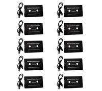 ISTOVO 10X Universal Cassette Bluetooth 5.0 Audio Car Tape Adaptateur StéRéO Aux avec Mic pour TéLéPhone MP3 Câble AUX Lecteur CD