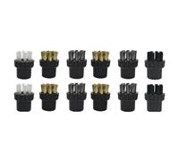 ISTOVO 12 Pcs à Vapeur Brosse de Brosse de Brosse Set M8 Brosse à Cheveux et Cuivre et Brosse Métallique en Acier Inoxydable pour Le Nettoyage Polyvalent