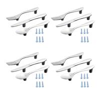 ISTOVO 12 Pcs Argent Armoire de Cuisine Tiroir Tirez Poignées Boutons (Couteau Fourchette Cuillère)